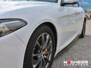 Alfa Romeo Giulia Side Skirts - Carbon Fiber - Stile Italia 